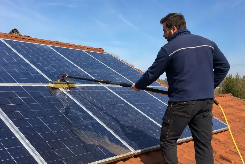 Nettoyage et entretien de panneaux solaires au Gua